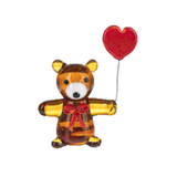 Miniature Glass Figurine with Heart Balloon