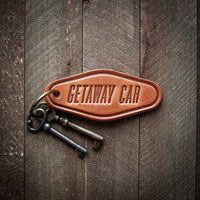 Leather Motel-style Keychain