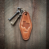 Leather Motel-style Keychain