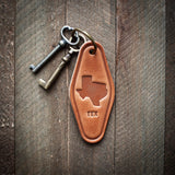 Leather Motel-style Keychain