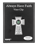 Always Have Faith Visor Clip w/Compass