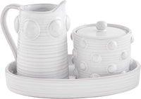 Beaded Cream & Sugar Set (CLEARANCE)