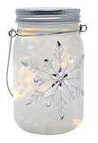 Frosted Mason Jar Décor